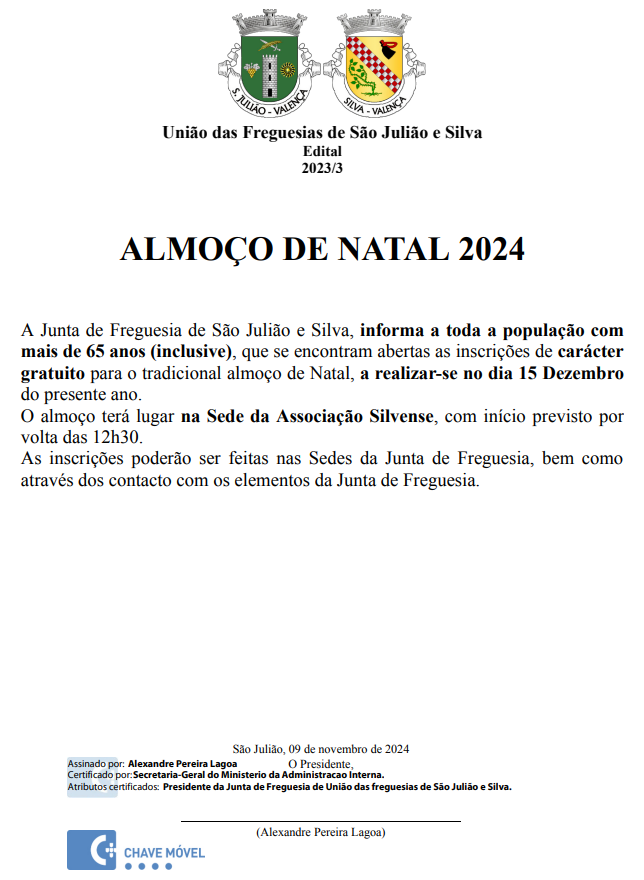 Almoço de Natal 2024